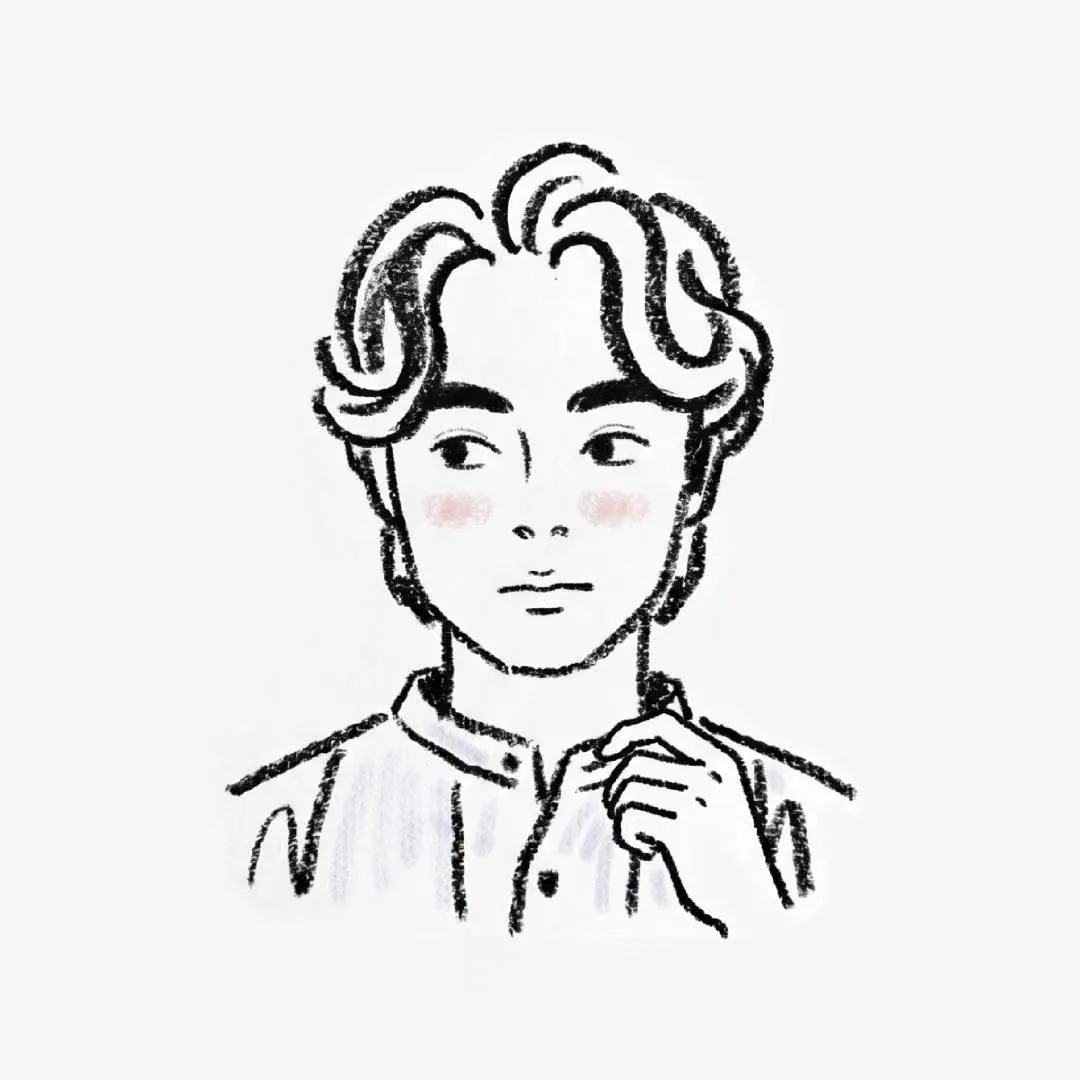 Illustrated portrait of Junxiao Chen